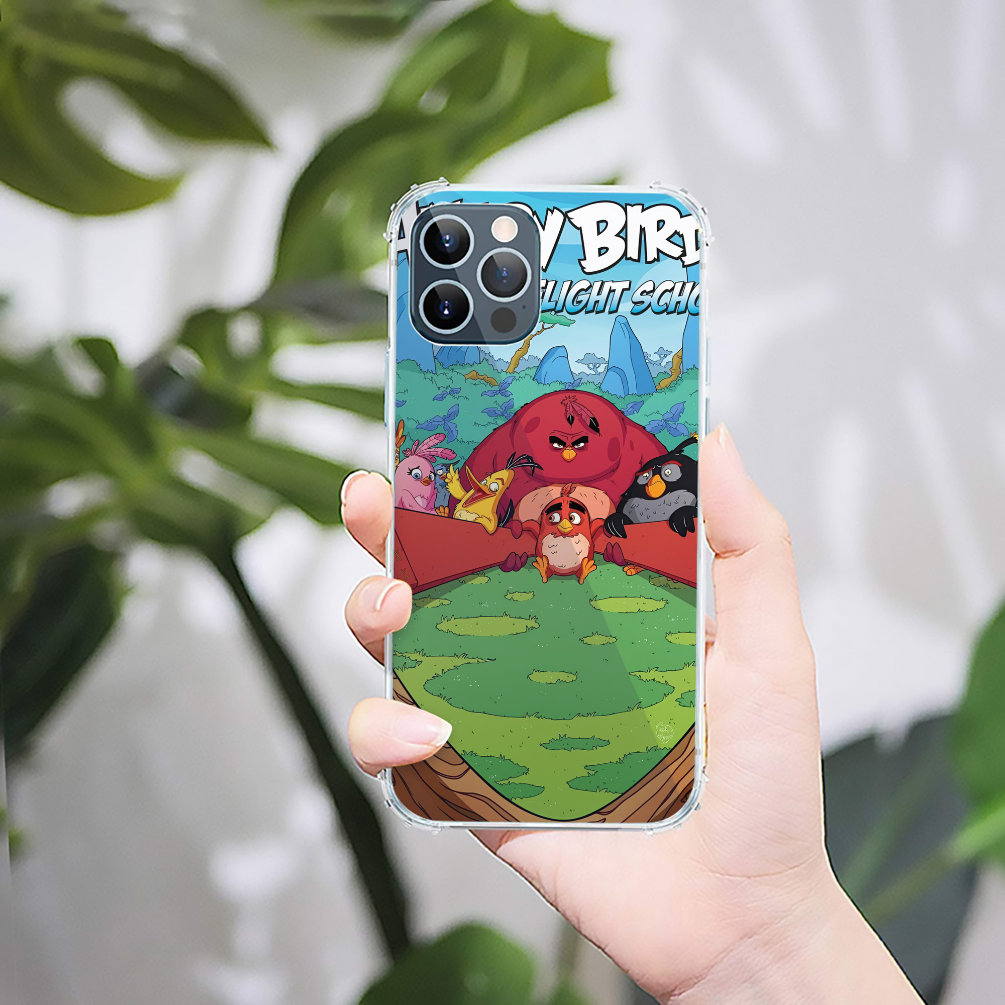 （画像用） Angry Birds アングリーバード 【iPhone 12シリーズ対応】透明スマホケース（クリアソフトケース）